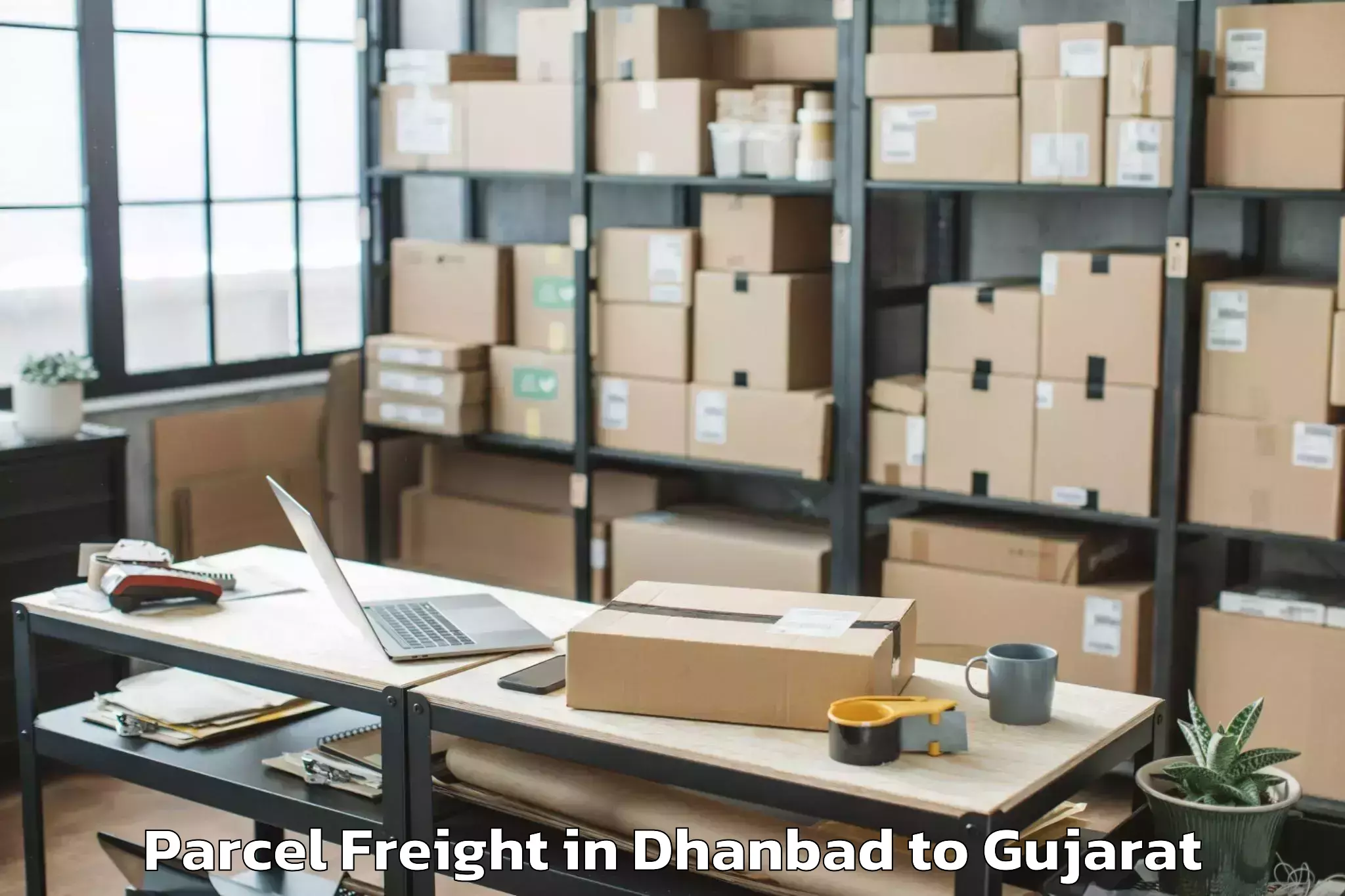 Trusted Dhanbad to Gandhinagar Parcel Freight